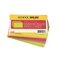 School Smart INDEX CARDS 3X5 RULED NEON PK OF 100 PK IND35NERL